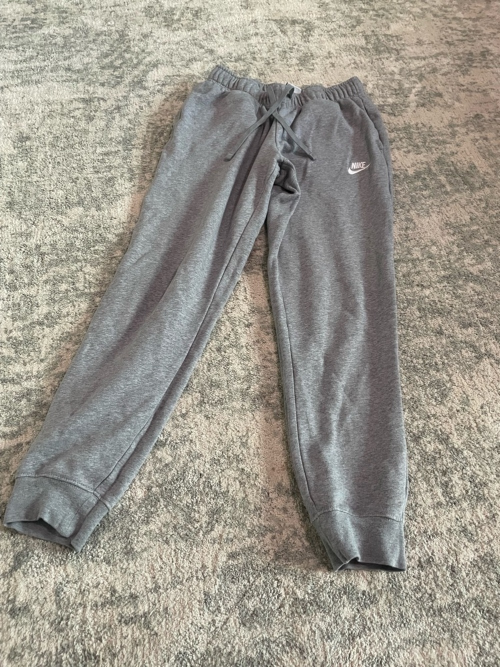 Nike Kids Grey Jogger Sweatpants with Drawstring